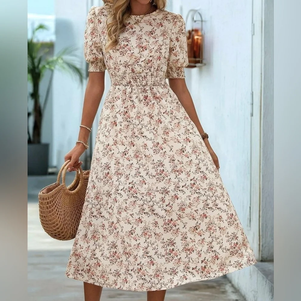 Women'S Chiffon Floral Dresses - Picture 1 of 1